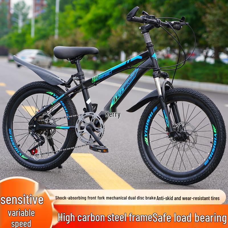 Children's Mountain Bike: Variable Speed, Disc Brake, Ages 6-12, Suitable for Boys, Girls, and Teens