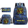ONE PIECE heat transfer schoolbag primary school student printed backpack large capacity backpack backpack pencil case