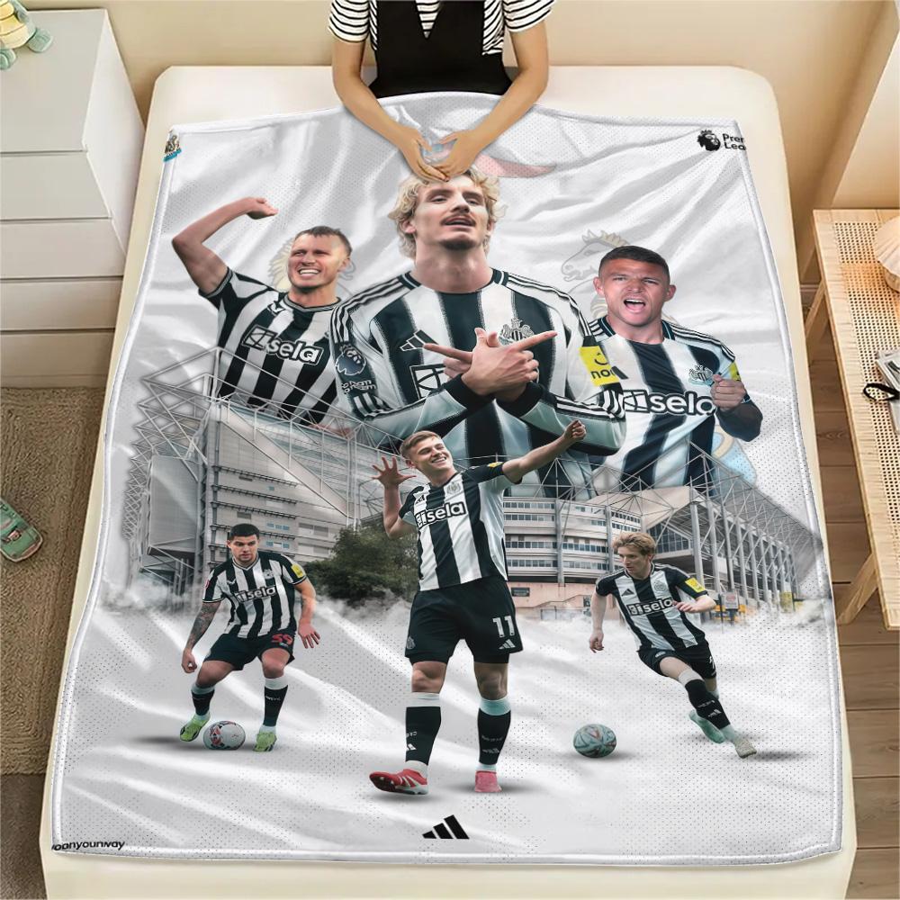 Newcastle United Print FlAannel Blanket, High quality Comfortable for All Seasons, Home Decor, Warmth and Comfort