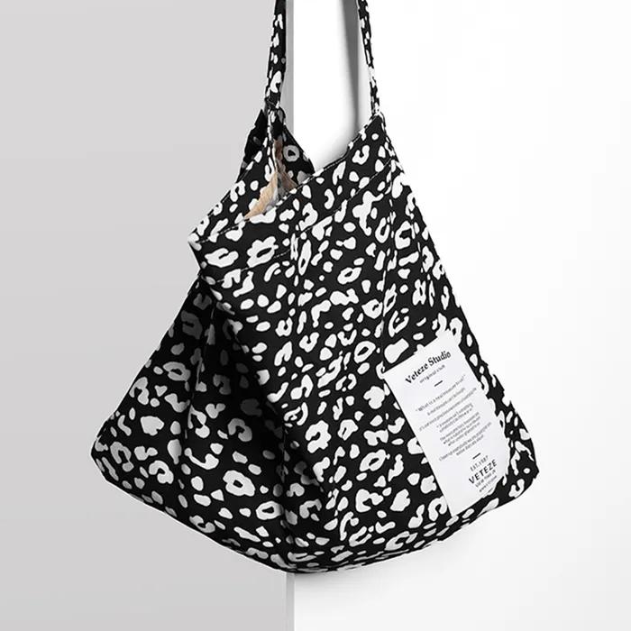 Veteze Pattern Eco Bag (BLACK LEOPARD)