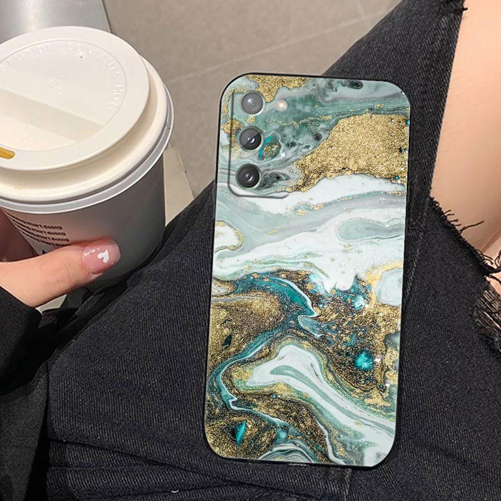 Watercolor Painting Marble Phone Case For Samsung NOTE 20 10 M23 M53 A80 A70 A50 A30 A24 A13 A12 A07 A06 A05S A04 A03S A03 Cover
