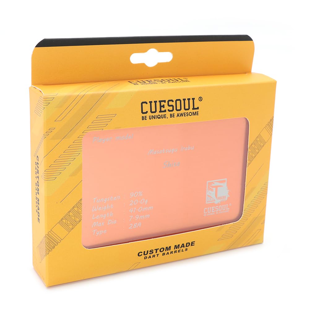 CUESOUL Masatsugu Irabu Player Model SHISA I Shisa 2BA Soft Tip 90% Tungsten 3-Piece Set (CSDP-BS031)