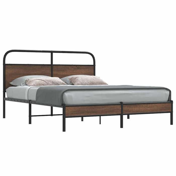 VidaXL Bed Frames Without Mattress 160x200 Cm Brown Oak 4100467