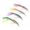 4Pcs 23cm Squid Fishing Lure Plastic Artificial Fishing Lure Bait for Outdoor Saltwater Freshwater