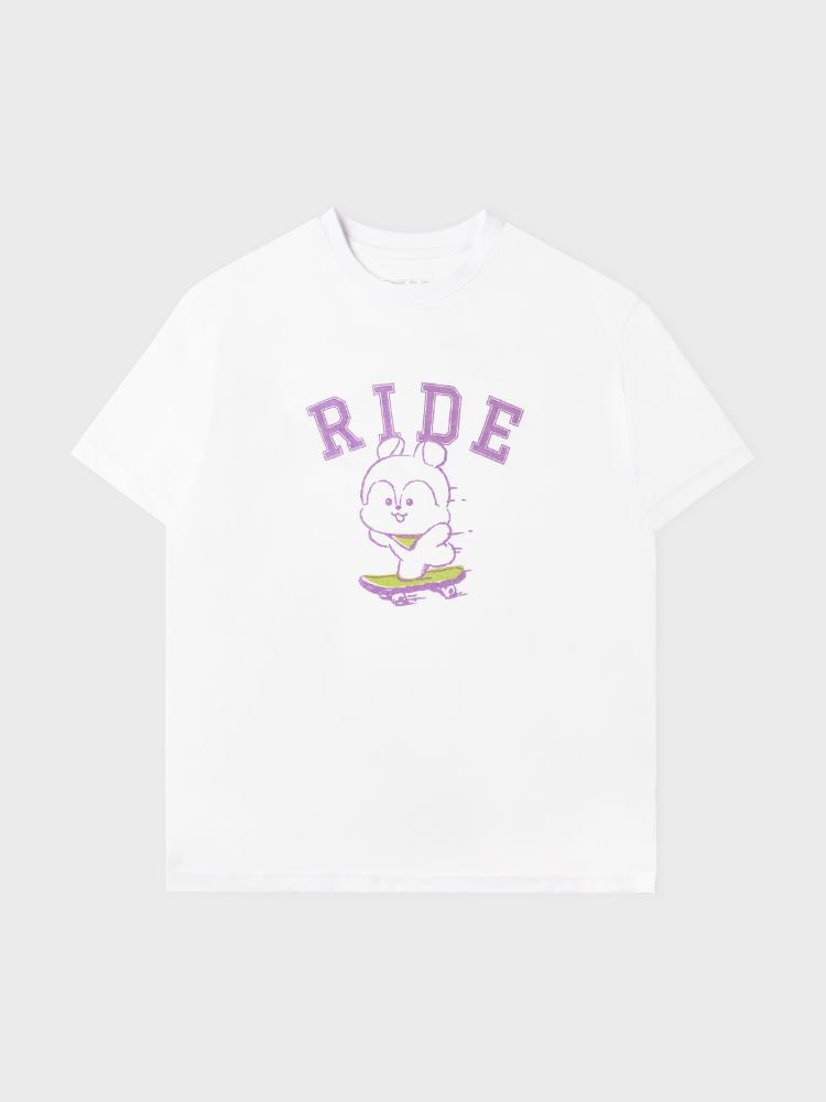 BT21 MANG Basic White Short-Sleeve T-Shirt L