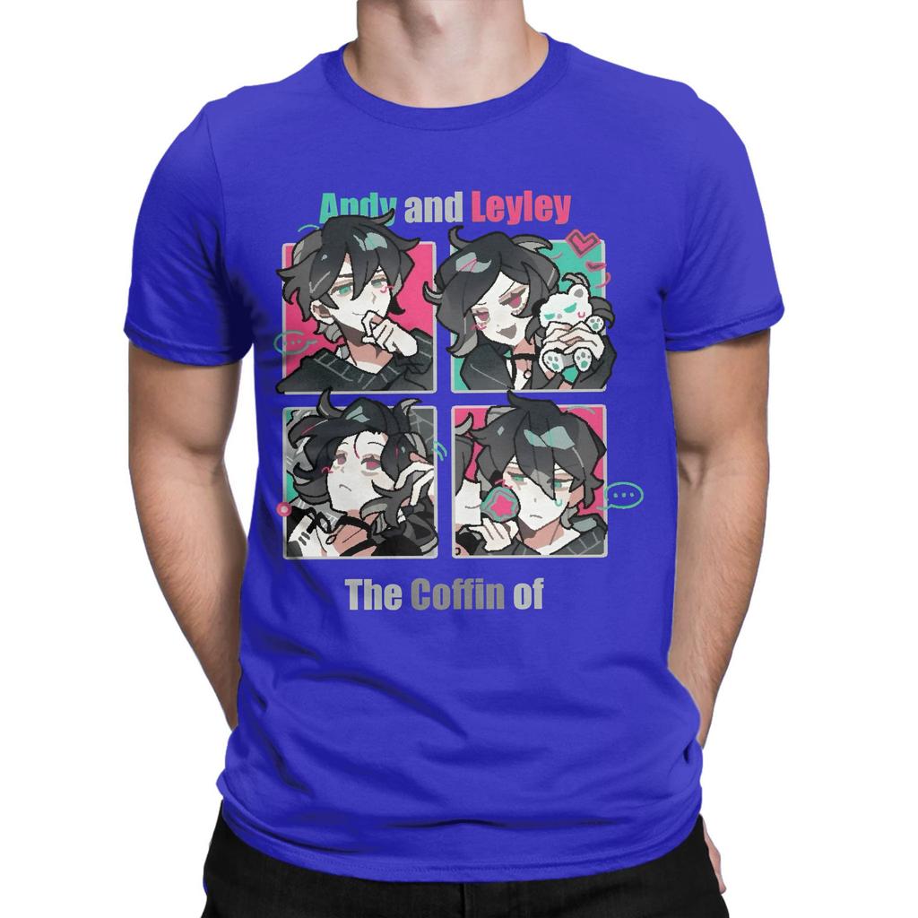 Anime The Coffin Of Andy And Leyley T Shirt Mens Cotton Novelty TShirt Round Collar Tee Shirt Short Sleeve Tops New Arrival