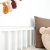 Culla per bambini in legno 2 in 1 con cassetto + divanetto - 120x60 cm bianco