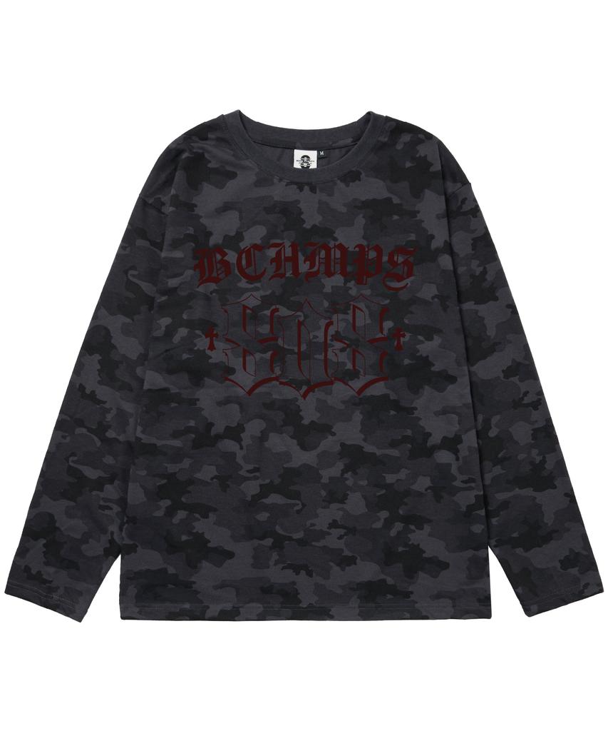 BORN CHAMPS [3 Colors] 808Tribal Oversized Camo Long Sleeve B25St56