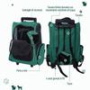 2-in-1 Pet Carrier Backpack for Dogs and Cats with Side Pockets, Telescopic Handle and Wheels, 42x25x55cm, Green