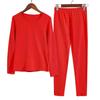 Zodiac Year Couple's Thermal Underwear Set – Men's & Women's Festive Red Cotton