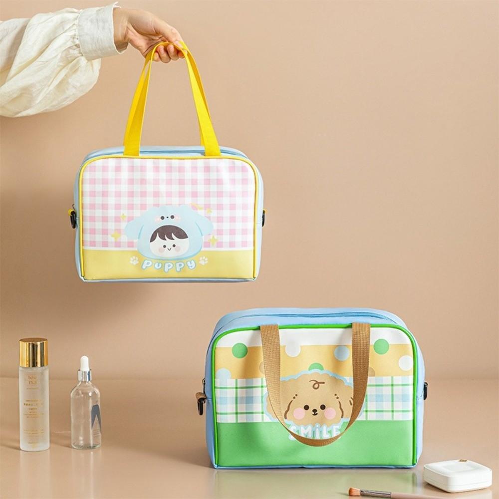 PU Gym Storage Bag Portable Toiletry Storage Bag Cute Crossbody Gym Bag  Travel