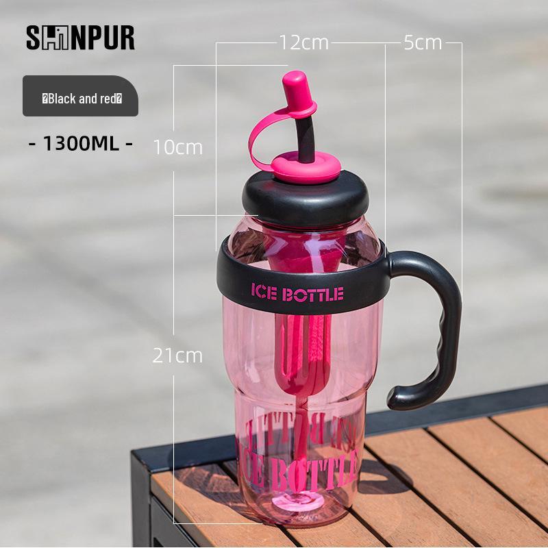 Eco-Friendly Large Capacity High-Temperature Resistant Straw Cup for Men & Girls 1200ml