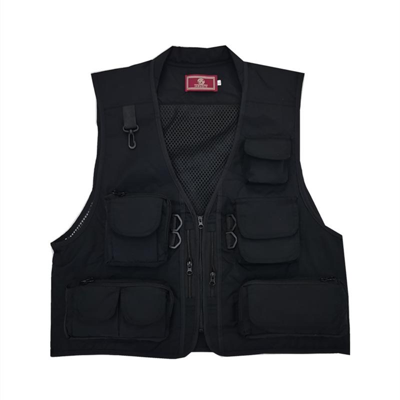 Men's Breathable Multi-Pocket Outdoor Vest for Fishing, Photography, and Workwear