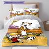 Calvin and Hobbes Pattern Bedding Quilt Set Quilt Cover Pillowcase Home Decoration Gift (1 * Duvet Cover + 2 * Pillowcase, Without Core)