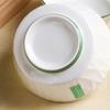 Jingdezhen Nordic Ceramic Noodle Bowls with Jade Green Rim