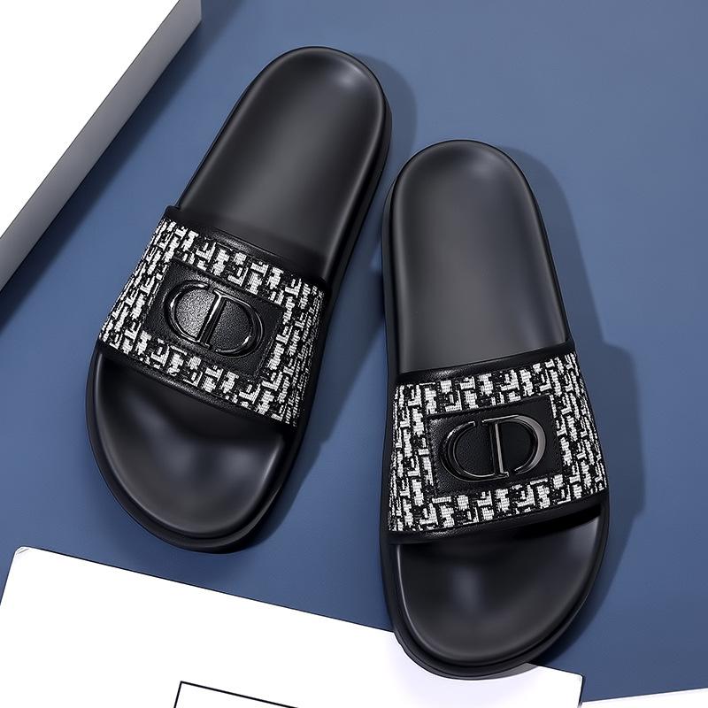 Slippers summer new thick-soled personalized indoor non-slip hotel homestay high-end one-word sandals