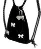 Other-Worldly Silver Ribbon Gym Sack [Black]