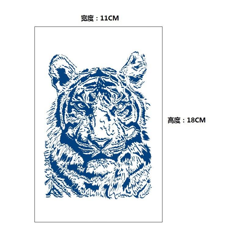 Gradual Change Herbal Fashion Personality Japanese Wave Whale Waterproof Simulation Long Time Does Not Fade Tattoo Sticker
