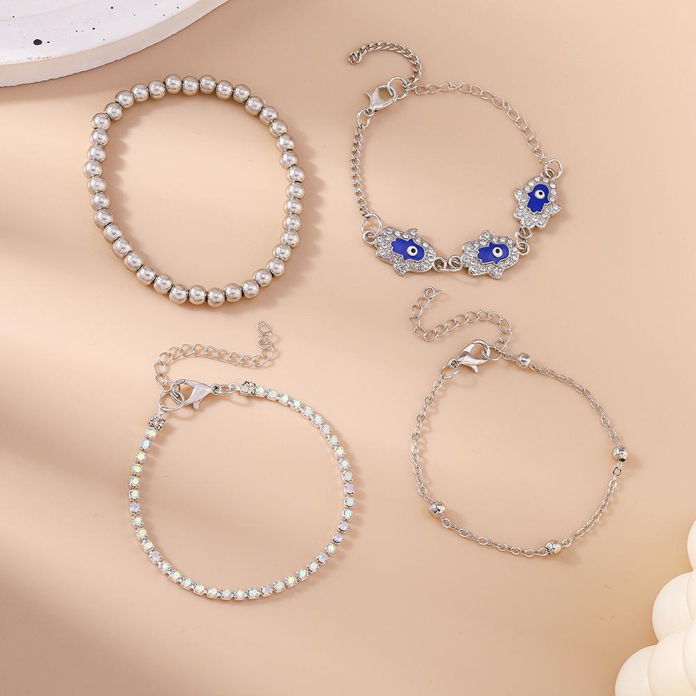 Delicate Evil Eyes Bracelet for Women Girls Y2k Crystal Chain Bracelets Birthday Party Jewelry Gifts
