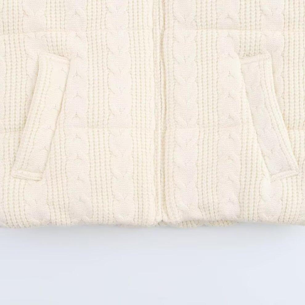 Europese en Amerikaanse stijl, nieuwe dameskleding, buitenlandse stijl, modieus, modieus en veelzijdig casual gebreid katoenen vest