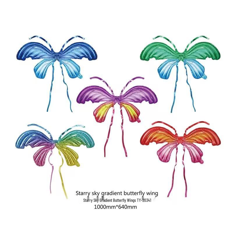 Colorful Children's Angel Wings Inflatable Butterfly Balloons for Night Market and Street Stall Decoration