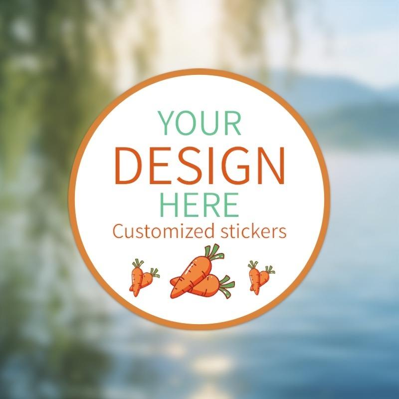 4cm Round Custom Stickers - 100pcs PVC Material for Kids' Early Education & Birthday Party Decoration