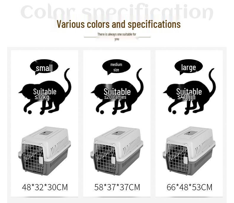 Tragbare Air China Haustiertransportbox: Katzen- & Hundekäfig für Reisen