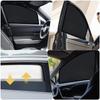 WD&CD Car Curtains, Set of 2, Magnet, Light Blocking, Easy Car Curtain, UV Protection,