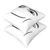 The Man Face 2 Pcs Square Pillowcase Pillow Cover Cushion Decor Comfort Throw Pillow For Home Car