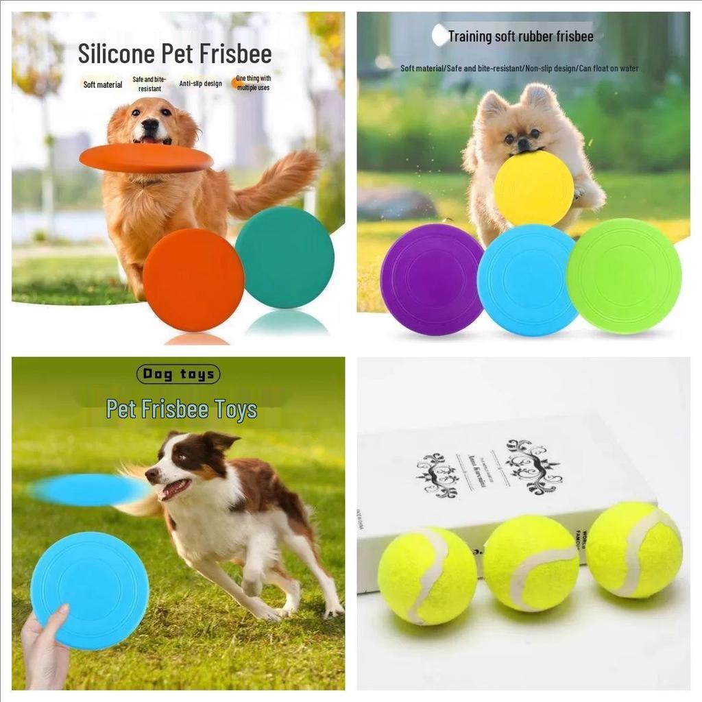 **Ponyi Dog Frisbee: Durable, Bite-Resistant Interactive Toy for Teething, Training, and Boredom Relief**
