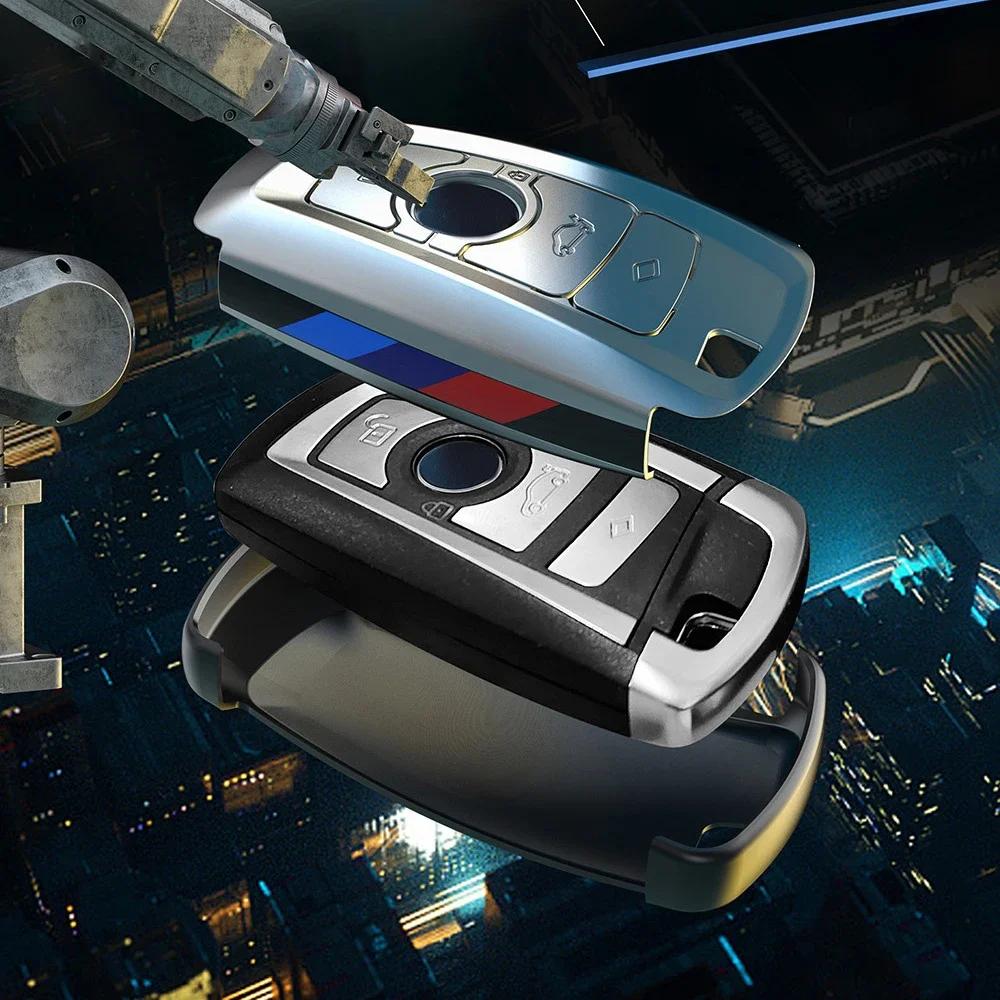 Car Sticker Hot 2025 Car Carbon Fibre Key Cover Case Holder Shell Bag For BMW F30 F20 F10 F18 F22 F01 X3 X4 F06 F02 M3 M5 Auto K