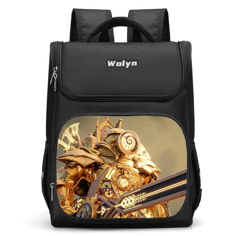 Trendy Oxford Cloth Backpack For Elementary School Students Large Capacity Design