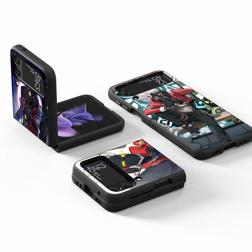Billy the Kid Zenless Zone Zero Case for Samsung Galaxy Z Flip4 Flip3 5G Hard Phone Shell Z Flip 4 3 Black Zflip4 Zflip3 Cover