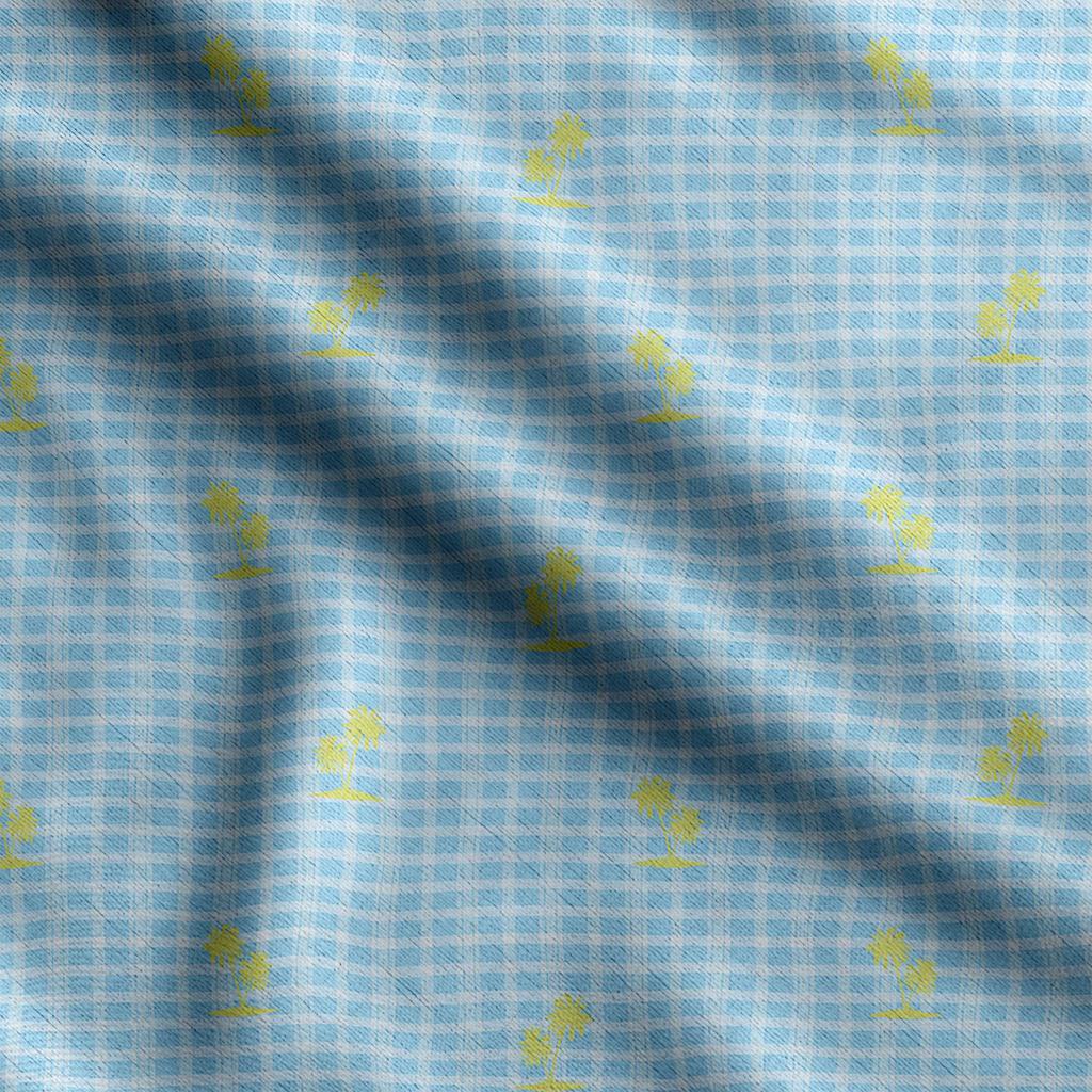 Soimoi Check Print,  Cotton Cambric, Quilting Fabric Sold by The Yard 42 Inch Wide, Medium Weight Cotton Fabric, Sewing  Supplies,Baby