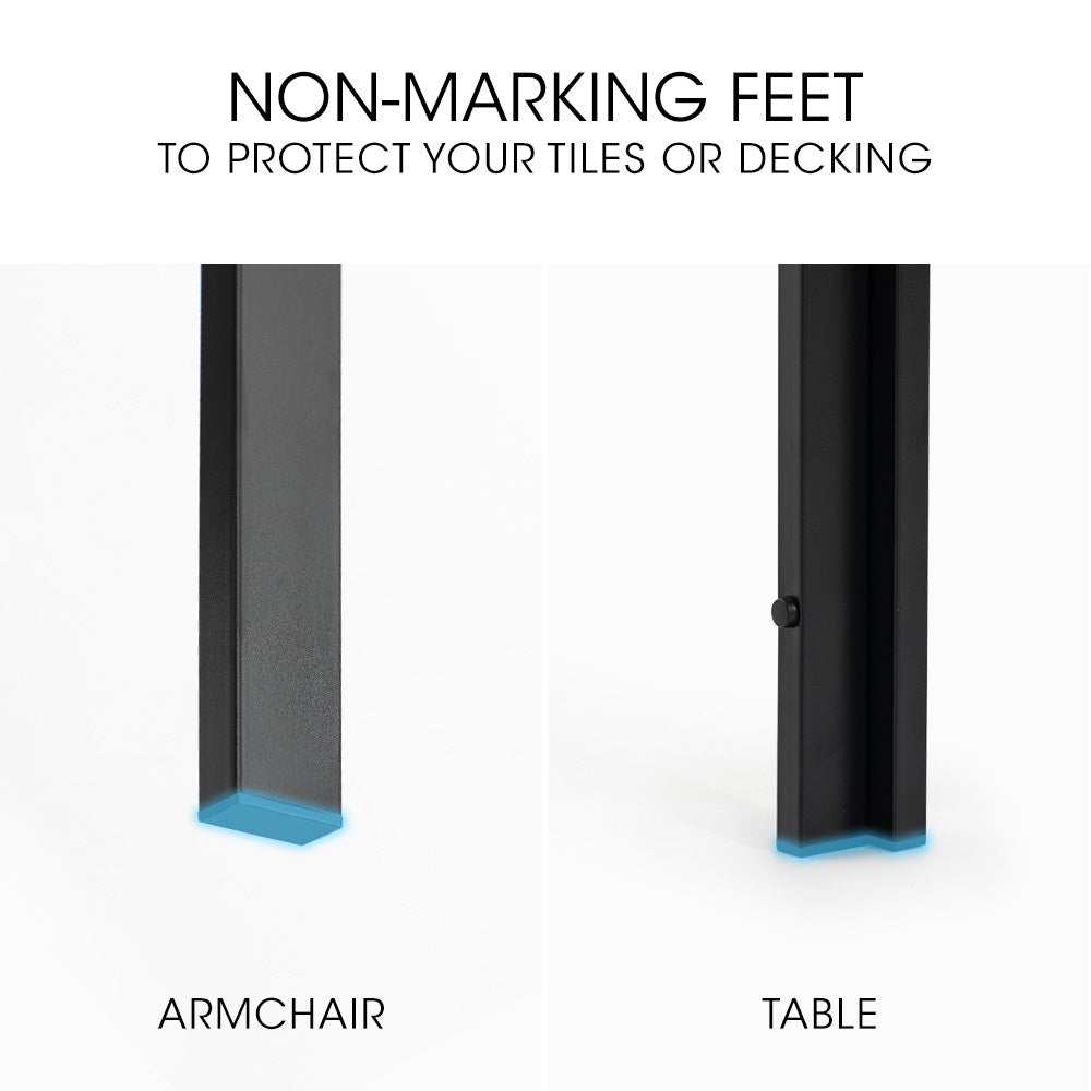 Outdoor Dining Sets Fortia 7Pc Outdoor Dining Furniture Set Table And Chairs Setting Outside