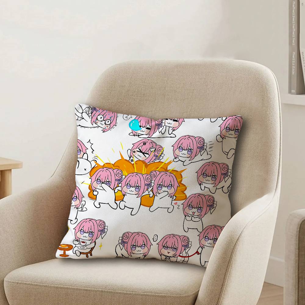 D-Doro Cute N-NIKKES Pillow Gifts Home Office Furnishings Bedroom Sofa Car Cushion Cover case 45x45cm