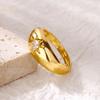 Zircon Geometric Stars Rings For Women Gold Color Adjustable Rings Eight-pointed Star Luxury Wedding Christmas Jewelry Gift