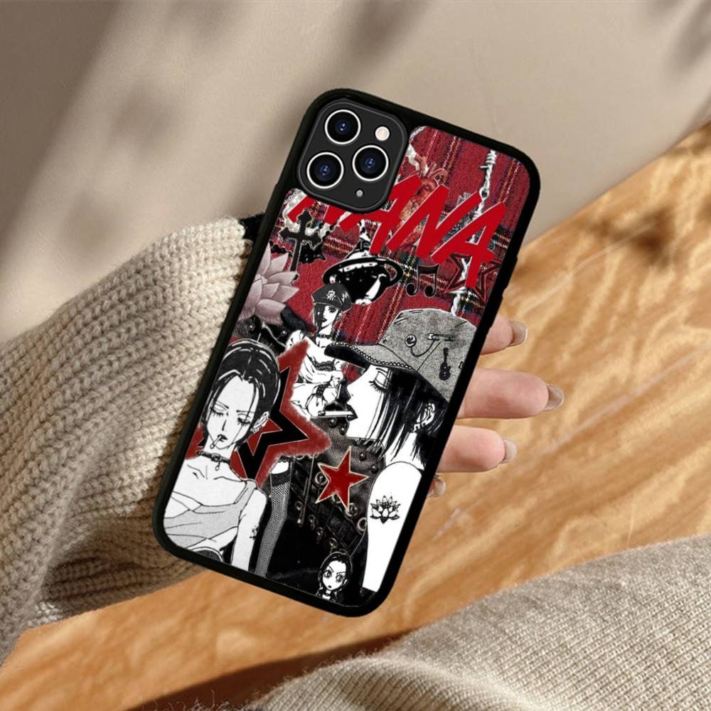 Anime Cool Nana Osaki Phone Case For iphone 11 12 13 14 15 Pro Max 17 16 Plus Hard PC+TPU Back Cover
