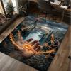 The Lord Of The Rings Carpet Office Decorative Carpet For Living Room Bedroom Door Mat Floor Rug Computer Chair Area Rug