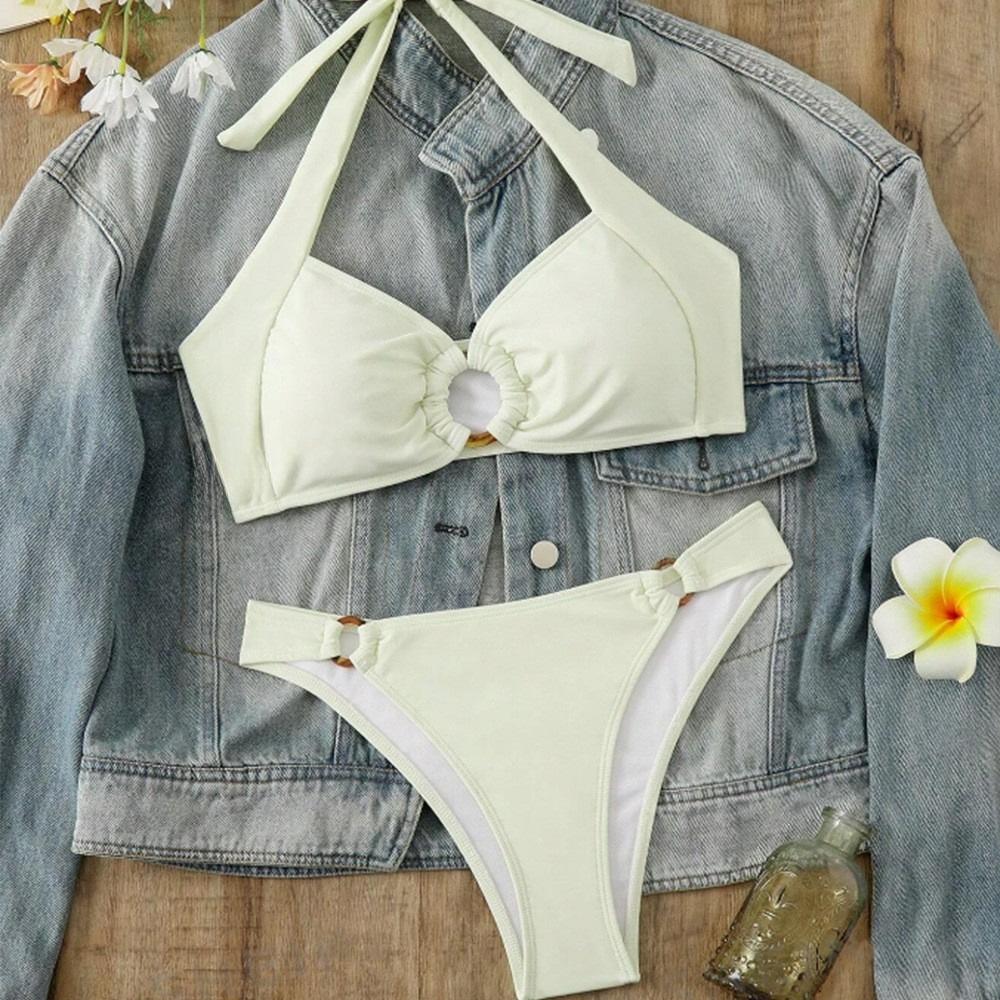 European & American High-End Sexy Backless Bikini Swimsuit for Women