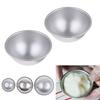 2Pcs/Set Semicircle Sphere Bath Bomb Molds Aluminum Alloy Ball Sphere Cake Baking Mold For Diy Making Supplies Pastry Mould