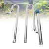 Stainless Steel Inflow Outflow Pipe Kit, 360 Degree Rotating Aquarium Pipe Set Oil Film Skimmer Filter Pipe for Refreshing Water Environment