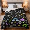 Diy Coloring Blanket, Washable Color Your Own Fleece Throw Blanket For Kids And Adults Soft Cozy Art Project