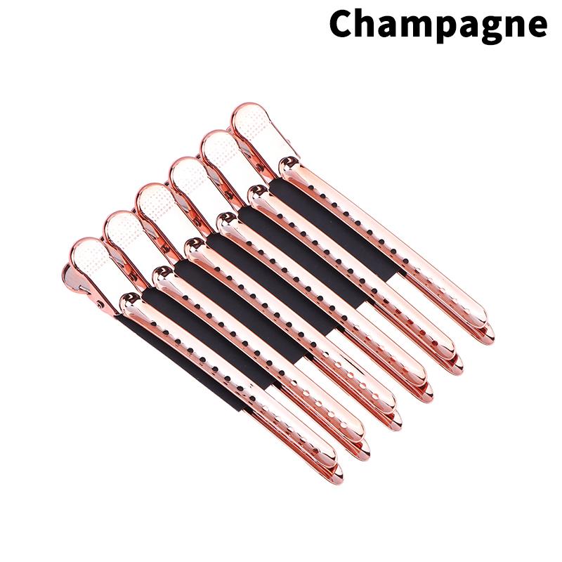 סט 12 קליפסים לשיער חבילה קליפס ברווז קליפס שיער מתכתי קליפס למספרה קליפס קבוע לכלי עיצוב לסלון ולבית