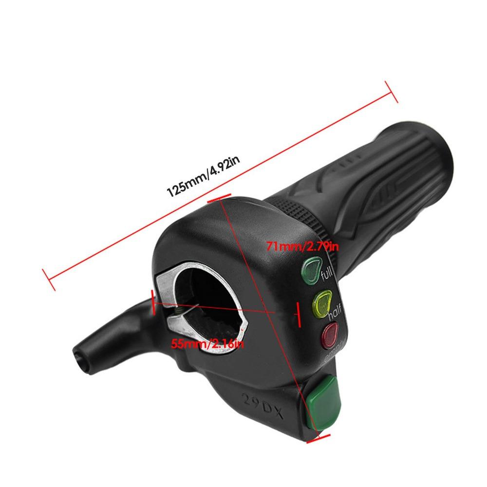 3 LED Battery Lights Twist Throttle Control Plastic Self Lock Throttle Handlebar Mount