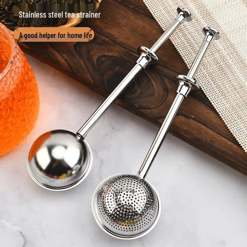 304 Stainless Steel Telescopic Tea Ball Infuser & Spherical Powder Shaker