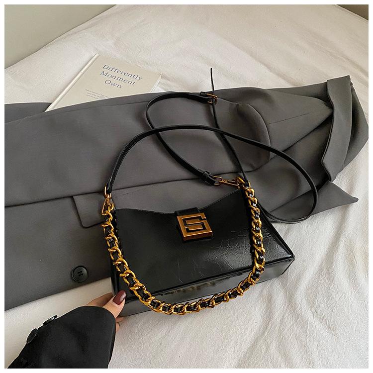 Fashion trend niche armpit bag personalized bag winter shoulder bag crescent bag women