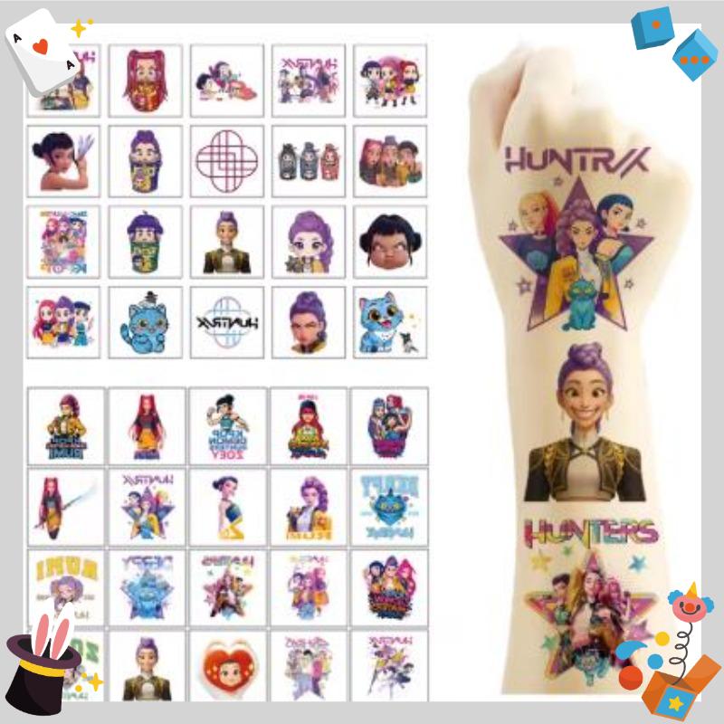 Kpop Monster Hunting Girl Group Dress up Stickers Cute Swap Stickers Handmade Creative DIY Children's Toy Stickers