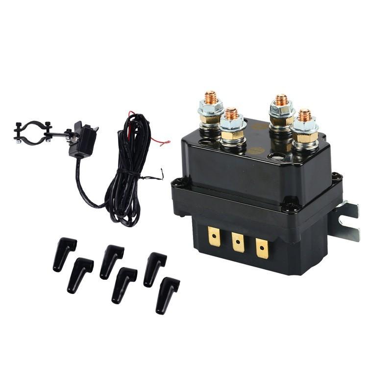 Remote Solenoid Relay 12V 250A Contactor Winch Control Kit Twin Wireless Remote Car Motorcycle Off-Roaders