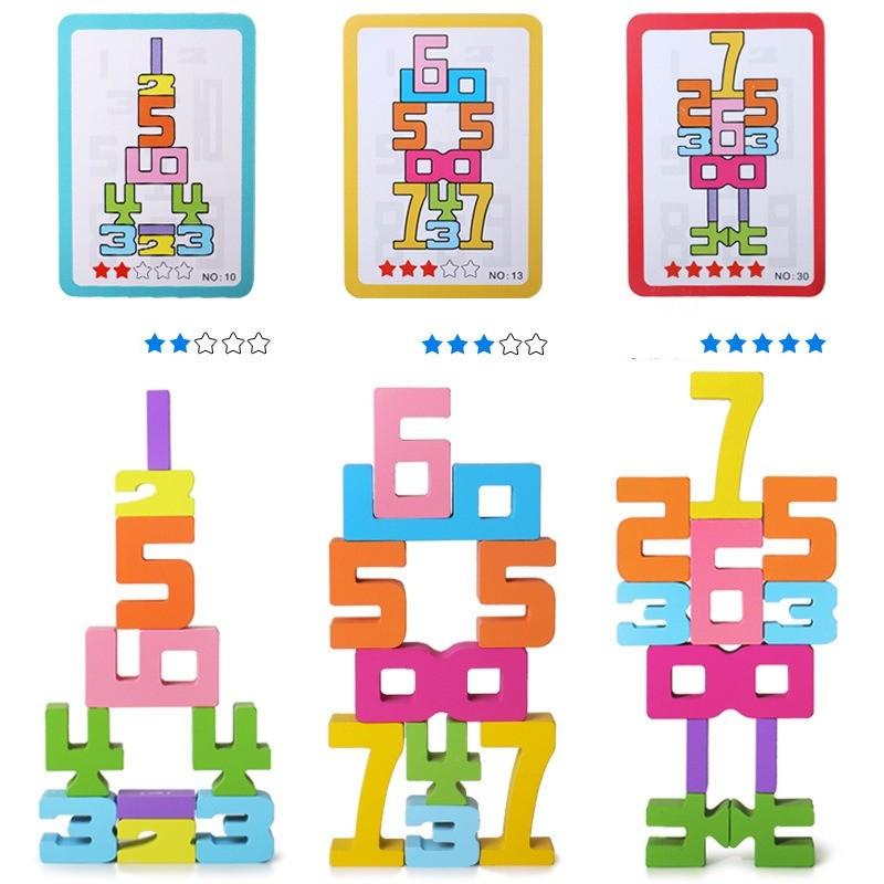 10/20Pcs Educational Blocks Designed Ideal for Creative Play Helping Featuring Hue Recognition & Basic Math Concepts